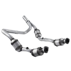 Set di 2 Convertitori Catalitici Anteriori Destri per Jeep Wrangler 3.8L V6 2007-2009, OE 50482, in Acciaio Inossidabile - Product Image 6