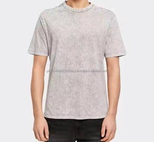 Camiseta para Hombre con Lavado Ácido, Muy Popular, Hecha a Medida, Diseño Transpirable y Ligero, Logotipo Personalizado, 100% Algodón, Estilo Urbano - Product Image 1