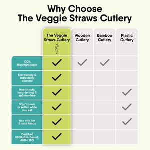 Cucchiai Monouso 100% Biodegradabili di Qualità Premium, 100 Pezzi, Lunghi 6.7 Pollici, Resistenti, Senza Scaglie, in Fibra Vegetale, Ecologici - Product Image 4