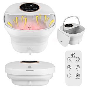 Bain de pieds électrique pliable avec télécommande, 24 niveaux de chauffage et 6 jets à bulles - Product Image 1