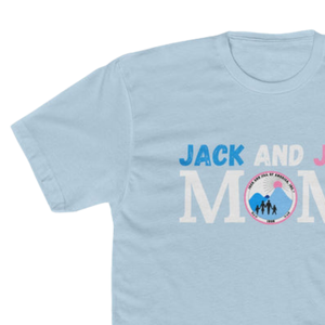 T-shirt bleu clair Jack and Jill Legacy Maker Mom pour femme, t-shirt graphique en coton doux à manches courtes, décontracté, fierté familiale - Product Image 5
