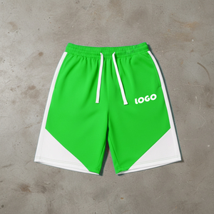 Short homme streetwear personnalisé, 100% coton molletonné, 2 tons, séchage rapide, style streetwear, taille élastique, confortable, style hip hop. - Product Image 6