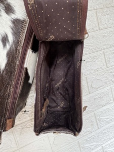 Nouveauté : Organisateur de toilette en cuir de vachette pour femmes, sacs de rangement en cuir de vachette véritable, sacs de maquillage de voyage, sacs cosmétiques - Product Image 5