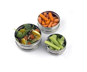 Recipiente Apilable Hermético para Almacenamiento de Alimentos, de Acero Inoxidable 304, Apto para Lavavajillas, con Acabado Espejo, de Grado Alimenticio y Ligero - Product Image 3