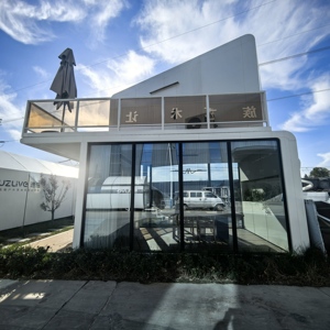 Casa Contenedor Modular Prefabricada Portátil para Exteriores, Estructura de Acero de 20 pies/40 pies, Tipo Invernadero/Cabaña, Ideal para Hoteles - Product Image 4