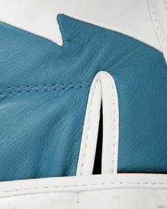 Gants de boxe en cuir de vachette véritable de haute qualité, personnalisés bleu ciel et blanc, avec fermeture velcro, pour la boxe et les combats - Product Image 4