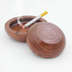 Cenicero de madera para cigarros, accesorios para fumar, hecho a mano, de madera natural, ceniceros para cigarrillos, más vendido. - Product Image 3