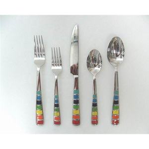 Cubiertos de alta calidad de acero inoxidable chapado en oro con aspecto real Cubiertos de lujo para restaurante Boda Hogar Hotel - Product Image 2