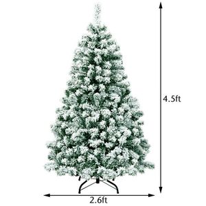 Albero di Natale Artificiale Premium Innevato da 1,37 Metri Pre-Illuminato con Funzione a Cerniera - Product Image 5