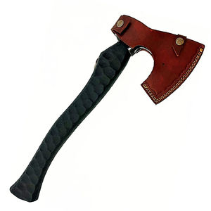 Burraq - Tomahawk Personalizado de 17 Pulgadas de Acero Inoxidable con Mango de Madera de Palisandro y Funda de Cuero, Hecho a Mano, Estilo Industrial, Regalo para el Día del Padre, Caza - Product Image 2