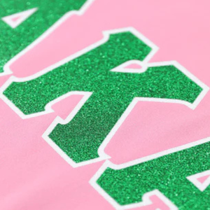 Camiseta Deportiva AKA Glitter Dri Fit para Mujer, Rosa Verde, Absorbe la Humedad, Cuello Redondo, Rendimiento Atlético, Uso Casual - Product Image 6