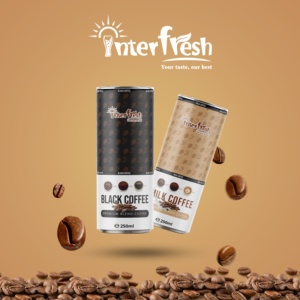 Interfresh café enlatado bebida café negro leche café bebida OEM ODM Etiqueta Privada buen gusto listo para beber logotipo personalizado - Product Image 6