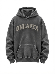 Ensemble survêtement streetwear gris foncé oversize pour homme, sweat à capuche et pantalon de jogging, broderie personnalisée, coton épais, deux pièces - Product Image 3