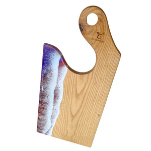 2026 Best Selling Wooden Resin Coasters Epoxy Resin Coaster <b>Set</b> Custom Printed Coasters for Drinks Luxury Gifts - Product Image 2