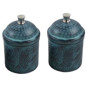 Caja de Especias Metálica Dorada con 6 Compartimentos y Tapa, Diseño Ornamentado, Contenedor para Almacenar Hierbas con Cuchara Incluida - Product Image 5