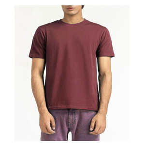 Camiseta de manga corta para hombre, transpirable, de punto, poliéster/algodón, cuello redondo, logotipo frontal, impresión personalizada, ecológica, corte regular. - Product Image 1