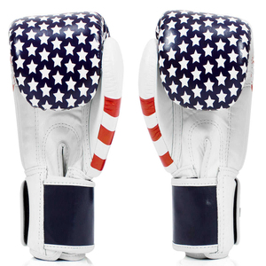 Guantes de Boxeo Fairtex con Diseño de la Bandera Americana, Guantes de Kickboxing Profesionales para Entrenamiento, Cuero PU, Boxeo - Product Image 3