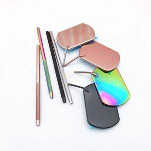 Espejo de Extensión de Pestañas de Acero Inoxidable Personalizado de Alta Calidad, Espejo Blanco para Pestañas con Agarre Quirúrgico - Product Image 5