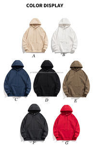 Sweats à capuche personnalisés pour hommes, 100% polyester, poids lourd, qualité de luxe, impression en relief, sweats à capuche surdimensionnés de style streetwear pour hommes - Product Image 2