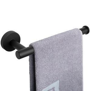 Matte Black Color Wall Mounted Stainless Steel Towel <b>Rod</b> Anti Corrosive Resistant for Bathroom Clothes Available At Lowest Price - Product Image 3