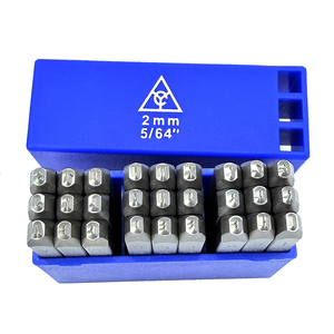 Poinçon à lettres métalliques de 2 mm fabriqué à Taïwan, outil manuel de qualité industrielle avec personnalisation OEM/ODM, vente directe usine - Product Image 1