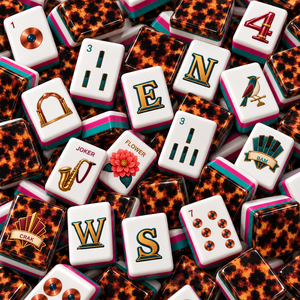 Juego de Mahjong Americano Premium Midnight Jazz de 160 Piezas, Juego de Fichas de Mahjong de Acrílico Premium con Esquinas Redondeadas para Regalo Navideño - Product Image 6