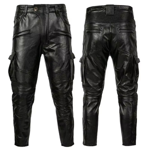 Pantalon de moto d'hiver tendance, design personnalisé, résistant à l'abrasion, en cuir véritable, ignifuge, grande taille - Product Image 5