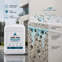 ECOWAY ARW-106F Revêtement d'étanchéité des pores des murs extérieurs au fluorosilicone 20L Traitement de surface hydrofuge anti-fuite
