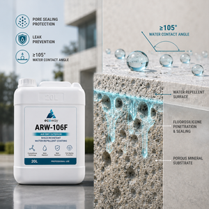 Revestimiento Exterior Autolimpiante de Fluorosilicona ECOWAY ARW-106F, 20L, Resistente a los Rayos UV, al Moho y al Agua - Product Image 4