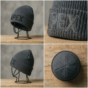 Men's Dark Gray Beanie Hat Knit Cuffed <b>Winter</b> <b>Cap</b> Unisex Streetwear Skull <b>Cap</b> Custom Logo Wholesale Fashion Accessory - Product Image 4