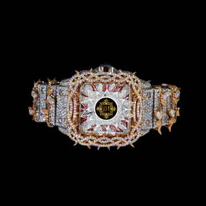 Reloj de Pulsera de Lujo para Hombre, Cuadrado, de Acero Inoxidable, con Diamantes, Esfera con Números Romanos, Movimiento Japonés, Detalles en Dorado - Product Image 5