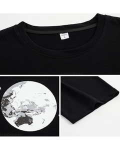 T-shirt personnalisé de haute qualité, 100 % polyester tricoté, coupe ample, épaules tombantes, manches courtes, respirant, 300 grammes, vierge - Product Image 3