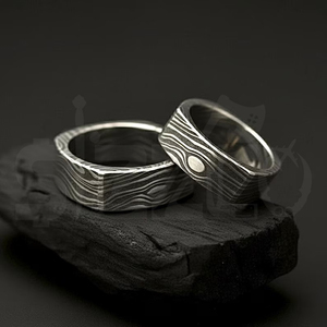 Hot Selling Handmade Damascus Steel <b>Ring</b> for Men Women Wedding Band Fashion Party <b>Ring</b> Custom Latest Design OEM Supplier - Product Image 4
