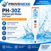 pH-mètre numérique PROVENEXE, testeur de pH de laboratoire pour l'eau, les produits chimiques et les aliments