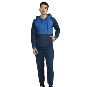 Men's Solid Quick Dry Polyester Fleece Full Sleeve Regular Fit Sporty Autumn Tracksuit with Side Pockets and Drawstring Closure - Product Image 1