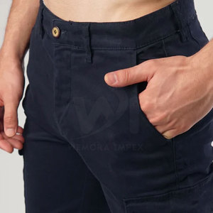 กางเกงคาร์โก้ผู้ชายไซส์ใหญ่ ระบายอากาศได้ดี เหมาะสำหรับกิจกรรมกลางแจ้ง ขายดีที่สุด ผลิตจากผ้าฝ้าย 100% ผ่านการซักแล้ว ผลิตในประเทศปากีสถาน - Product Image 4