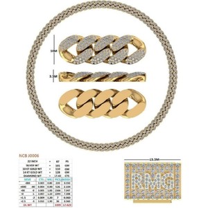 14K Solid Gold Round Cut Lab Grown Diamond 10 mm Cuban Link Necklace Luxury Custom Letter Box Clasp Heavy Hip Hop Style Iced Out - Product Image 3