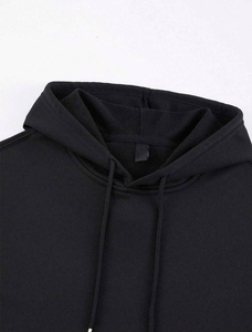 Sudadera con Capucha Oversize Unisex Forrada para Invierno, con Estampado Gótico en Negro, Estilo Ring-Mode Gears, 100% Algodón Tejido - Product Image 4