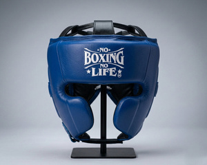 No Boxing No Life - Protector de Cabeza de Boxeo de Cuero Blanco, Equipo de Protección Unisex para Adultos, Estilo Universal - Product Image 6