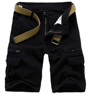 Shorts cargo streetwear hip-hop personnalisés en denim pour hommes, jeans baggy déchirés, shorts personnalisés OEM de haute qualité, streetwear décontracté - Product Image 4