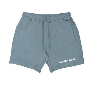 Shorts de sport décontractés pour hommes, respirants, séchage rapide, légers, taille élastique, motif uni, pour gym, fitness, course à pied, vente en gros - Product Image 1