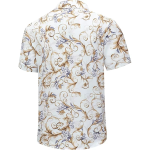 Chemise Hawaïenne Baroque Personnalisée pour Hommes Grande Taille Imprimée Décontractée à Manches Courtes Boutonnée pour les Vacances - Product Image 2