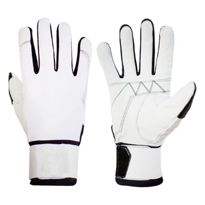 Gants de frappe en cuir blanc OEM pour le sport, ambidextres, avec fermeture auto-agrippante, légers, unisexes pour adultes, vente en gros - Product Image 4