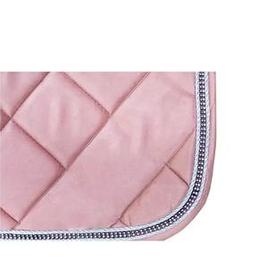 Ensemble de tapis de selle personnalisables roses brillants de qualité supérieure pour le dressage et le saut d'obstacles, avec doublure en tissu confortable – Fournitures d'équitation - Product Image 2