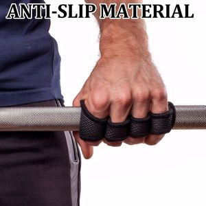 Nuevas Empuñaduras de Alta Resistencia para Levantamiento de Pesas, con 4 Anillos para los Dedos, Antideslizantes, Ajustables y Transpirables, para Entrenamiento en el Gimnasio - Product Image 4