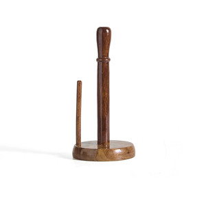Modern <b>Wooden</b> Paper <b>Towel</b> Holder <b>Stand</b> Free Standing Kitchen Storage Rack storage rack kitchen Best quality wood tissue <b>stand</b> - Product Image 3