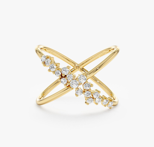 Elegante Anillo de Diamantes de Laboratorio Vintage con Certificado IGI, Chapado en Oro, Corte Brillante, Diamantes Rellenos, Joyería Fina para Mujer, Anillo de Compromiso y Boda - Product Image 2