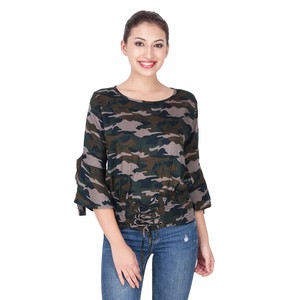 T-shirt pour homme en vente flash, 100% coton respirant, camouflage, nouveau design, impression par sublimation, manches courtes, col en V, t-shirt camouflage - Product Image 6