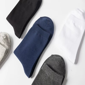 Ankle <b>Socks</b> Solid Color Knitted Cotton Breathable for Adults Casual Daily Wear Spring Season - Product Image 2