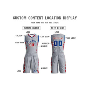 Uniforme de Baloncesto Reversible Estampado al por Mayor, Conjunto de Ropa Deportiva Personalizada para Equipos, Doble Capa, para Juegos de Verano - Product Image 5